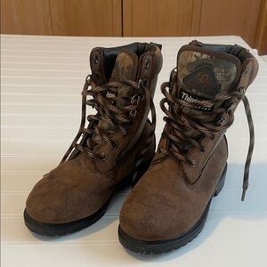 Rocky Brown Camouflage Kids Boots
